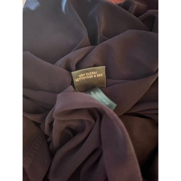 LAUREN RALPH LAUREN NEW Sz 6 Womens Navy Blue Formal Evening Gown Maxi Dress - Picture 15 of 15